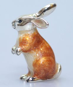 Hase Silber Emaille