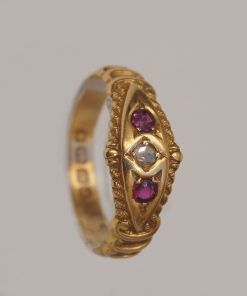 Alternative view of Ring mit zwei Rubinen