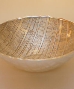 Schüssel aus Glas und Silber