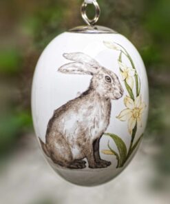 Ei aus Porzellan, Hase hängend