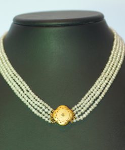 Collier Perle mit einer Brillantraute